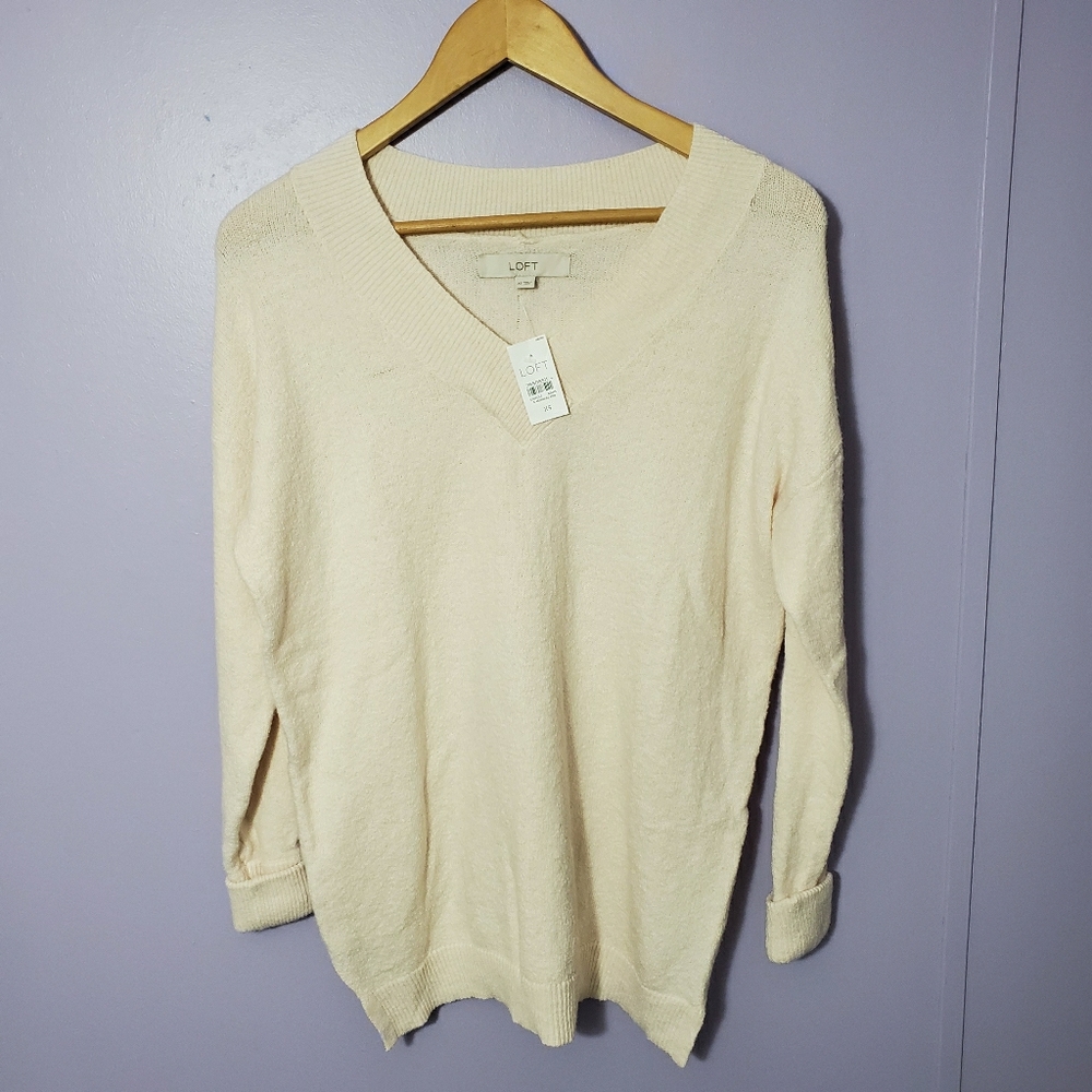 V-Neck Sweater Dress